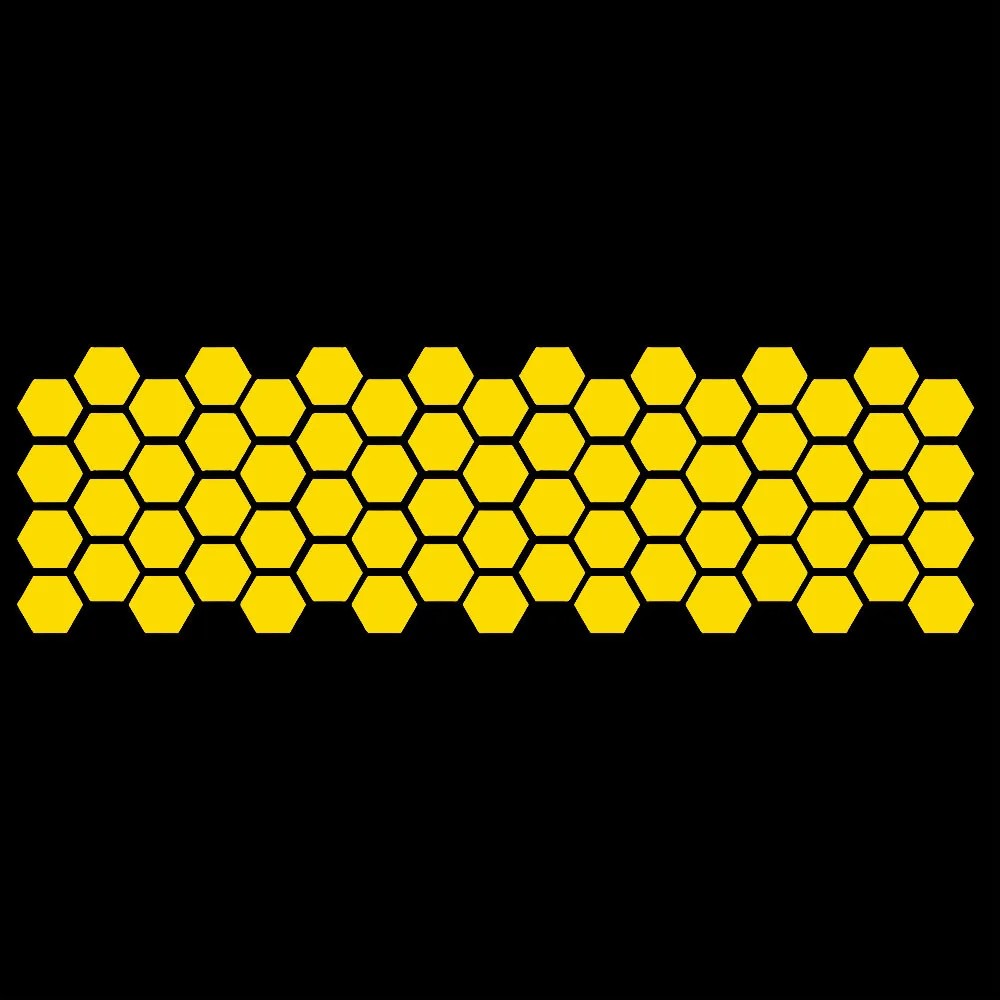 Honeycomb pattern waistline sticker modification car side skirt sticker universal body decoration side door sticker. - Image 6