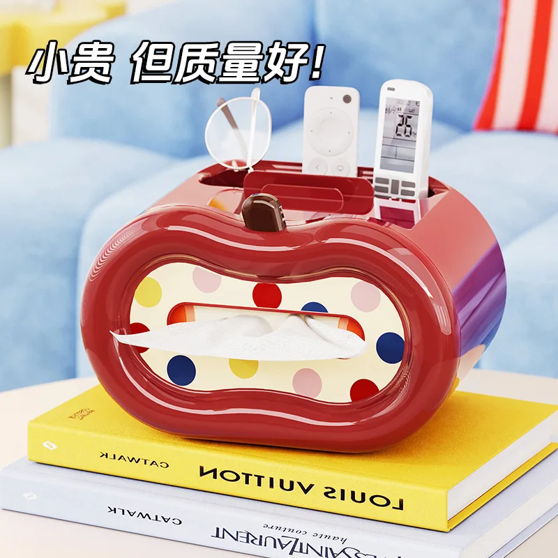 LYY Desktop Tissue Box Home Creative Living Room Coffee Table Remote Control Rack High-end Multifunctional Paper Drawer Box