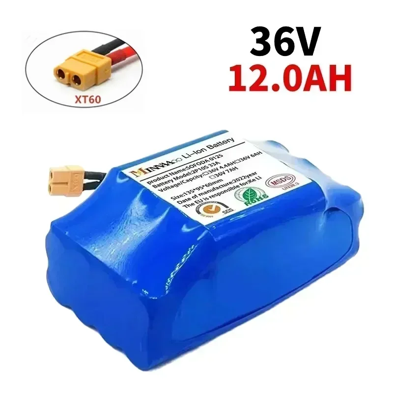Original Package 36V 7000mAh 6Ah Self Balancing HoverBoard Unicycle Lithium Ion Rechargeable Battery Pack for Electric Scooter