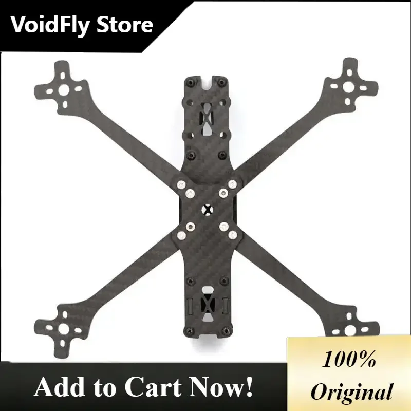 VoidFly SOURCE ONE V5 Wide-Stance X Carbon Fiber 5-inch FPV Frame Kits Original Accessories for 5-7 Inch FPV Freestyle