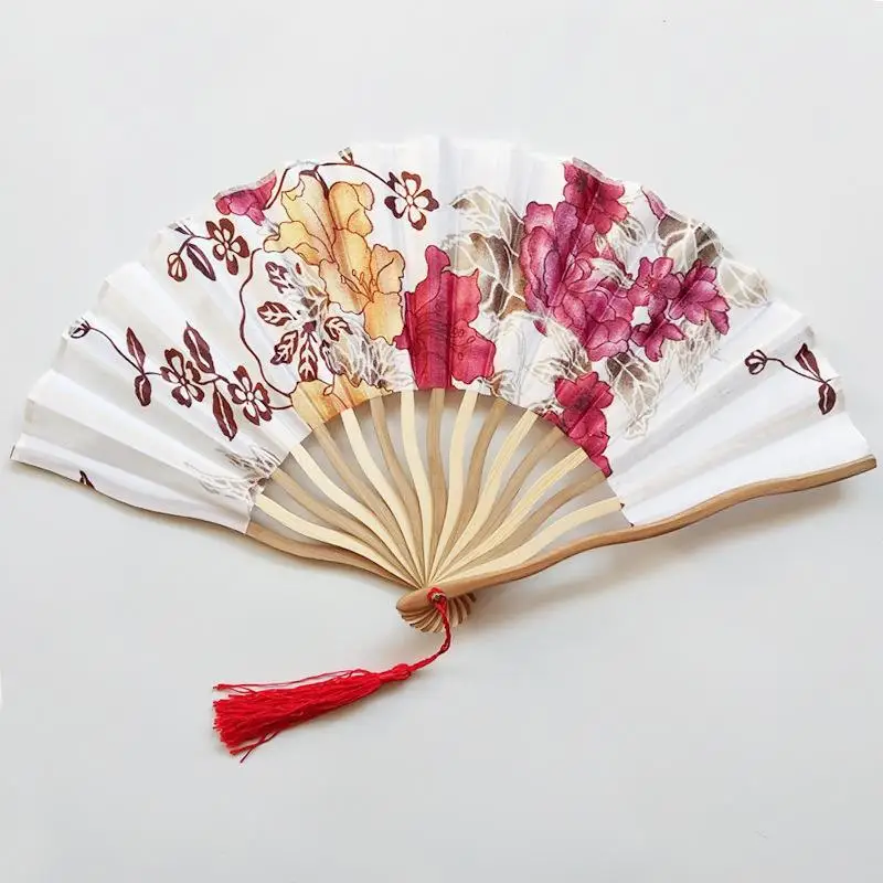 Ultra-lightweight Folding Hand Fan Elegant Handmade Fan Crafts Dance Hand Fan Folding Fan Home Decoration Summer Gift