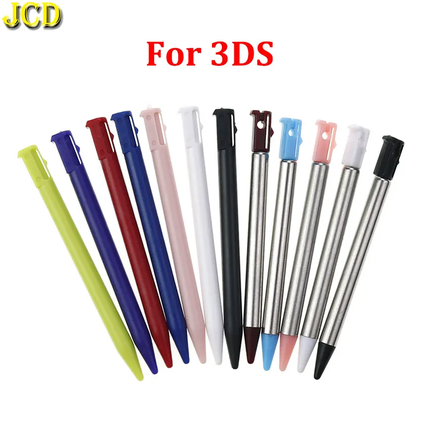 JCD 1pcs Metal Short Adjustable Extendable Styluses Pens For 3DS DS Plastic Stylus Touch Pen