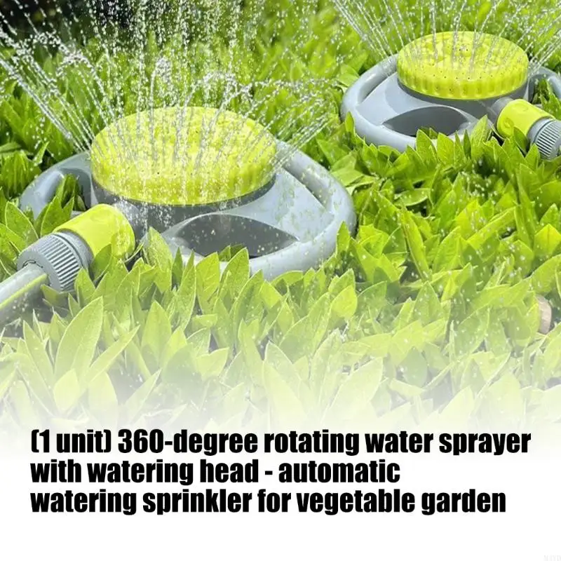 

Вращающаяся на 360° оросительная спринклерная головка для огорода и большого газона на заднем дворе с регулируемым потоком воды