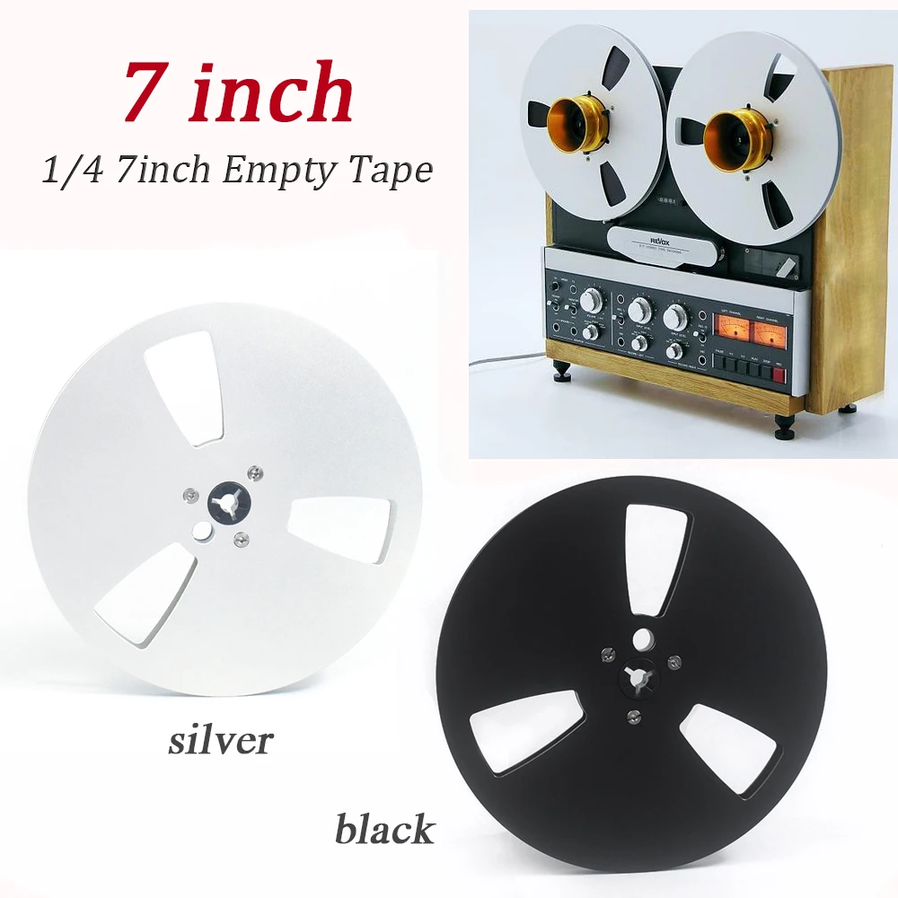 1/4 7 Inch Empty Tape Reel Nab Hub Reel-To-Reel Recorders Accessory Empty Aluminum Disc Opening Machine Parts