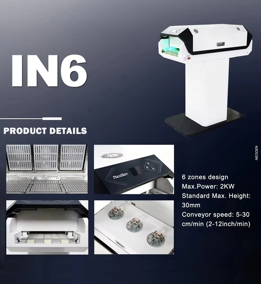 IN6 Industrial SMT Reflow Oven Furnace for PCB Solder Paste Welding