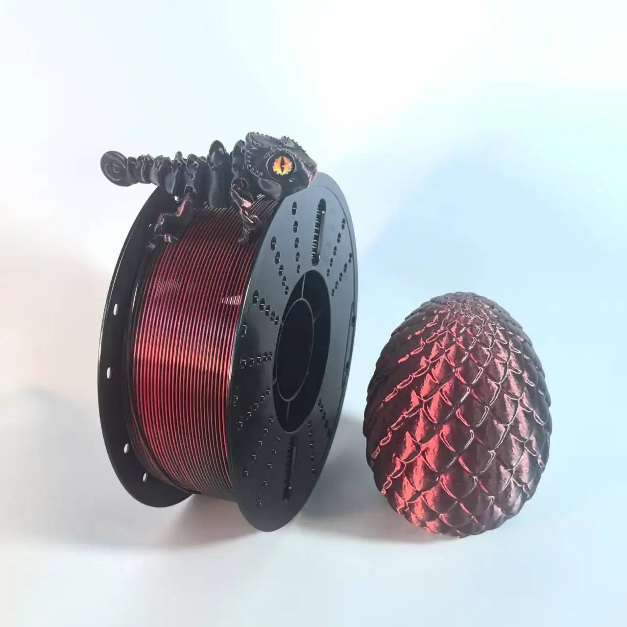 Two‑Color Silk PLA 3D Printer Filament, 1.75mm Diameter, 250g Spool, Shiny Silky Surface 3D Printing Material