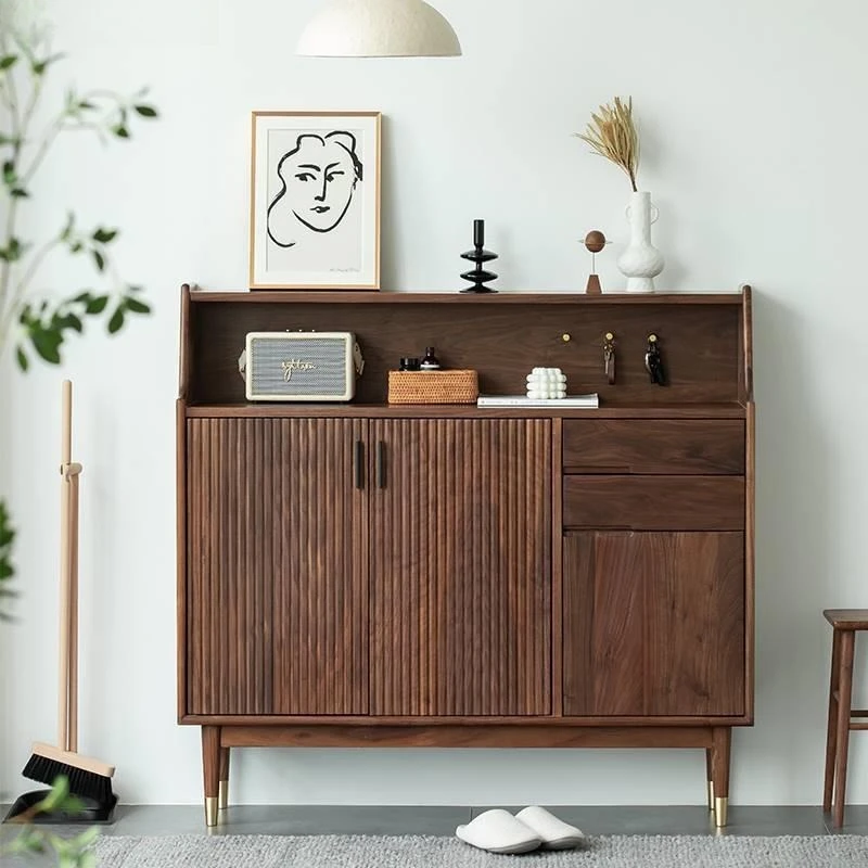 

Customizable Nordic home shoe cabinet opposite door entrance led luxury modern simple storage cabinet