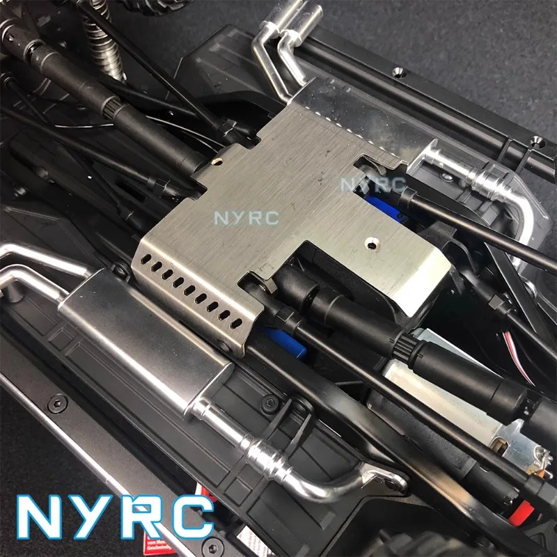 Rc Auto Metalen Beschermplaat Chassis Armor Asbeschermer Upgrade en Versterken Accessoires voor TRX4 Rock Crawler