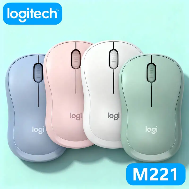 

Logitech M221 Wireless Mouse, Quiet Clicks, 2.4GHz Stable Signal, 18-Month Battery, Compact Design, PC/Laptop Compatible