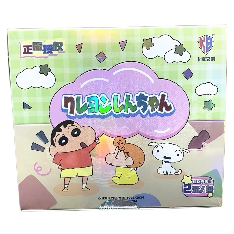 New In Fun Time V2 One Set 90Pcs Collection Card Children\'s Gift Authentic Original Box Classic Anime Character Crayon Shin-chan