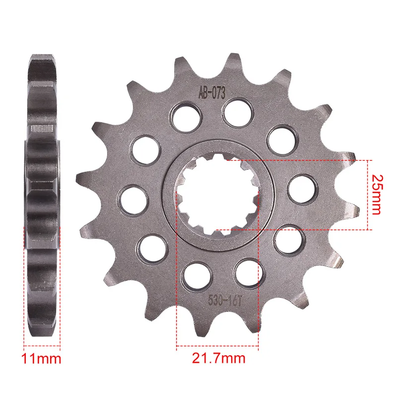 530-16T Front Star Sprocket for Yamaha FZ6 Fazer YZF750 YZF1000 FZR1000 YZF R6 R7 FZ700 FZ750 FZX700 FZX750 FZR750 R Genesis