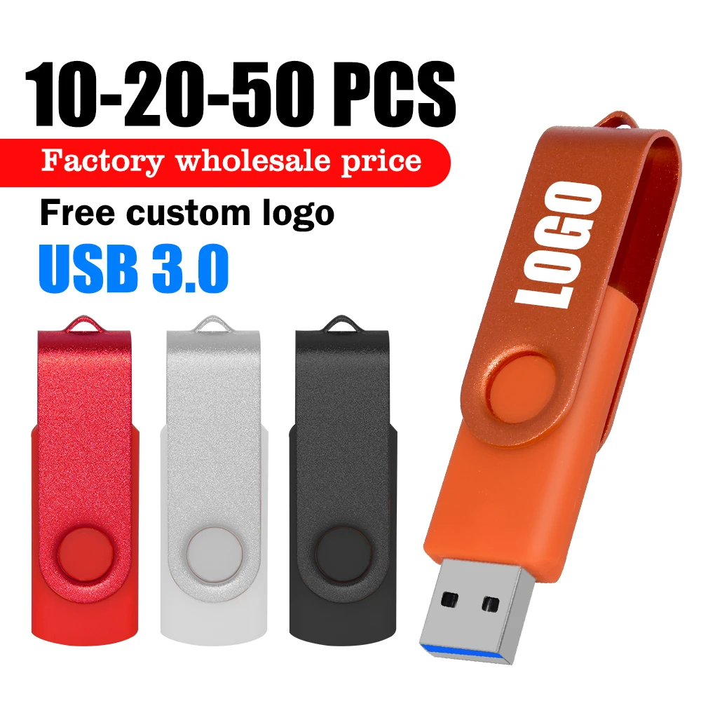 10/20/50PCS/lot Colour 3.0 USB Flash Drive Pen Drive 8GB 16GB Pendrive Memory Stick 32GB 64GB USB Gift Free Custom LOGO