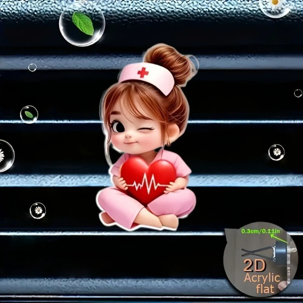 Hot Sale Acrylic Car Perfume Clip Cute Car Fragrance Air Outlet Air Conditioner Fragrance Interior Interior Accessory Decoration