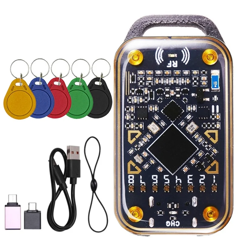 

AA60-Chameleon Ultra Smart Chip Reader NFC Дубликатор 13,56 МГц 125K ID IC Card Decode + 5XUID Брелок RFID Эмулятор смарт-карт
