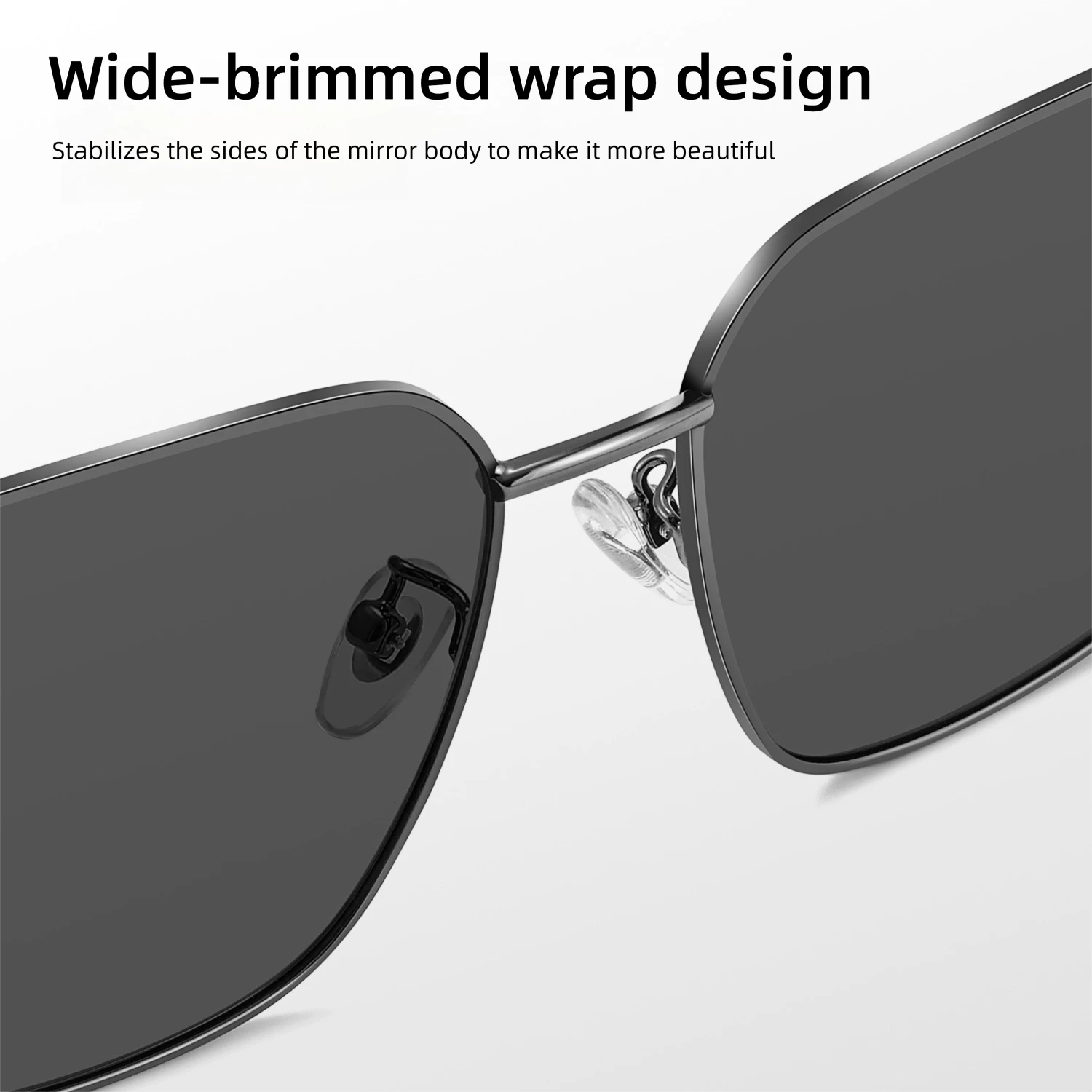 CAPONI Polarized Men Sunglasses Brand Original Design Light Outdoor Driving Sun Glasses Anti Glare UV400 Black Shade CP35706