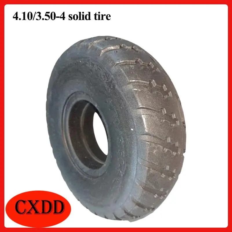 

Премиальные 10-дюймовые цельнолитые шины, предназначенные для электросамокатов, размер 4.10/3.50-4.