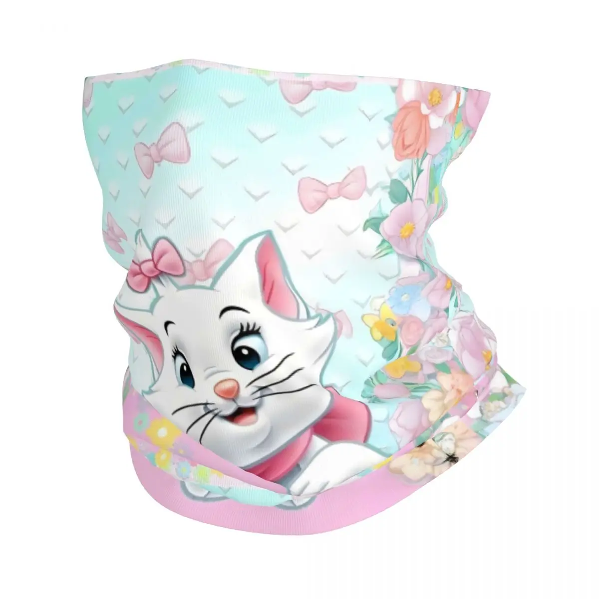 

Пользовательские Kawaii Marie Cat аниме бандана шейные гетры ветрозащитный шарф для лица женский и мужской мультяшный повязка на голову трубка Балаклава