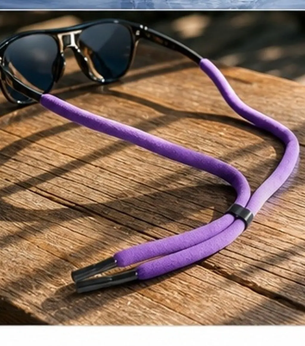 4Pcs Colored Glasses Strap Floating Adjustable Sunglass Retainer for Sports Outdoors Swimming Hiking with Soft Lens Foot