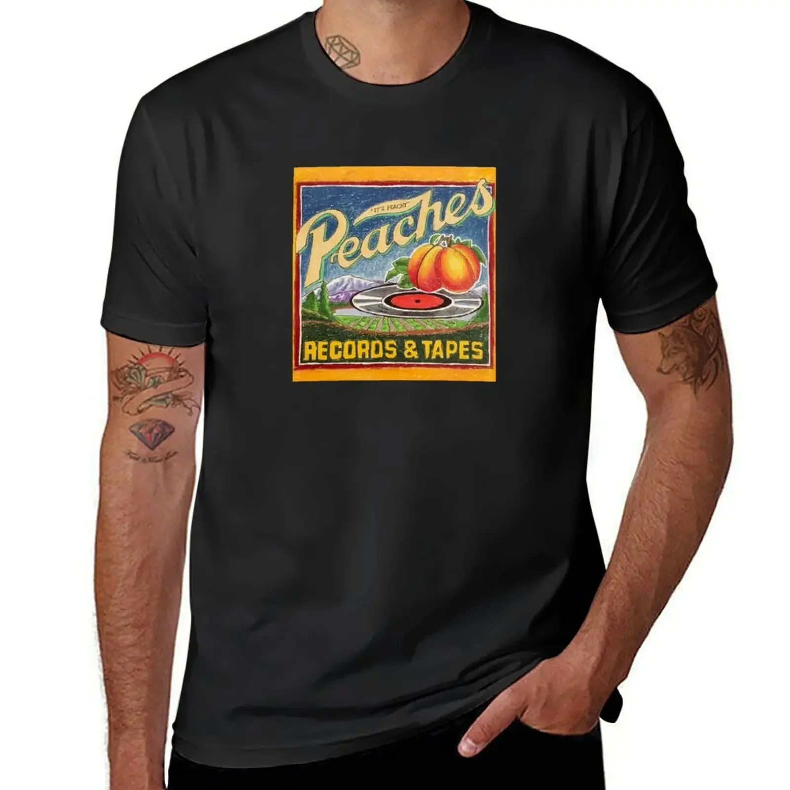 Peaches Records and Tapes T-Shirt designer shirts essential t shirt funny t shirts for men