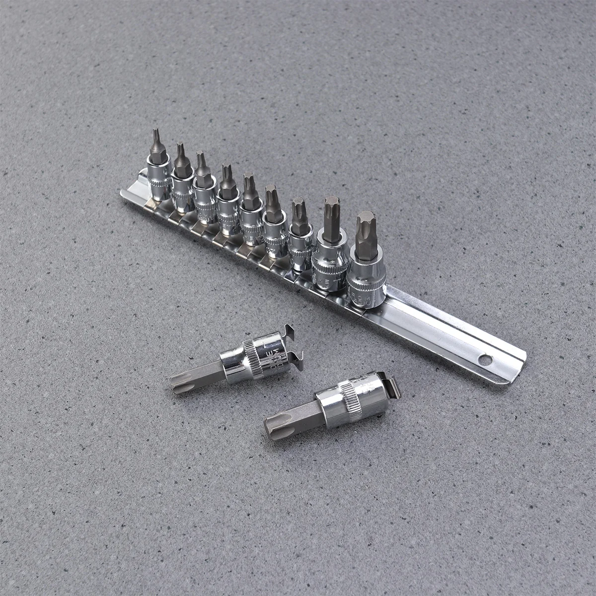 11pcs T Shape Socket Set Bit Sockets Tools Durable Chrome Vanadium Steel Material Storage Box Included Fix Detach Mechanical