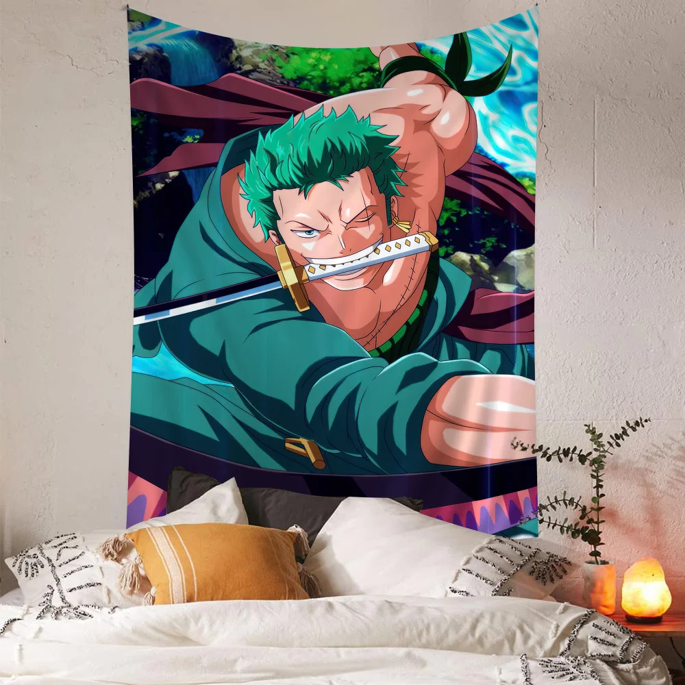 Z-Zoro Anime Hippie Wall Hanging Tapestries For Living Room Home Dorm Decor Art Home Decor