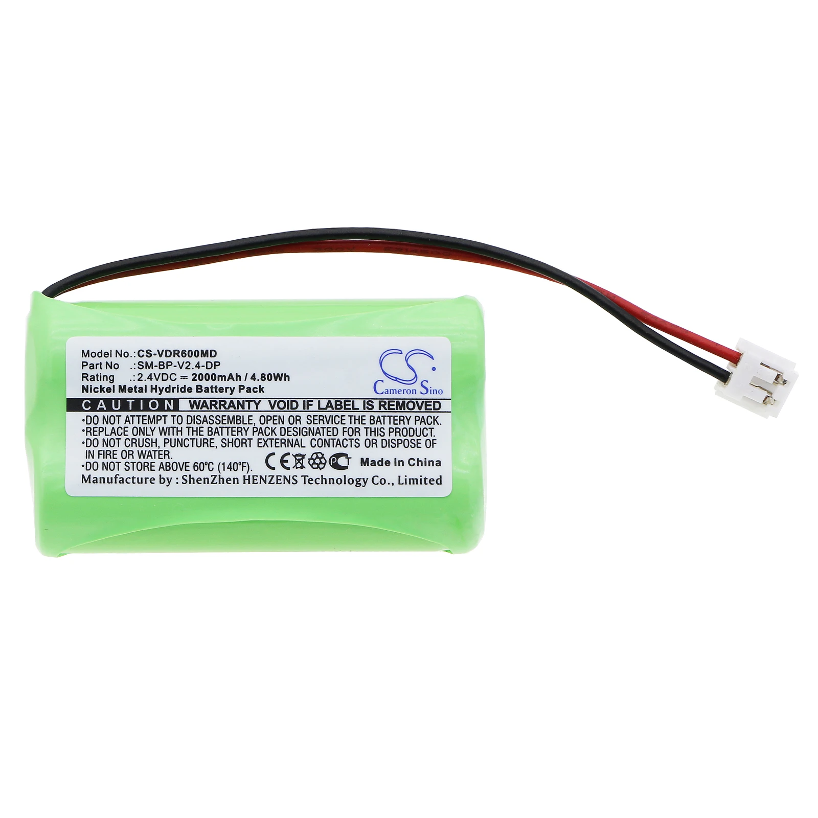 CameronSino Battery for VDW SM-BP-V2.4-DP fits VDW Raypex 6 Medical Replacement battery 2000mAh/4.80Wh 2.40V Ni-MH Green