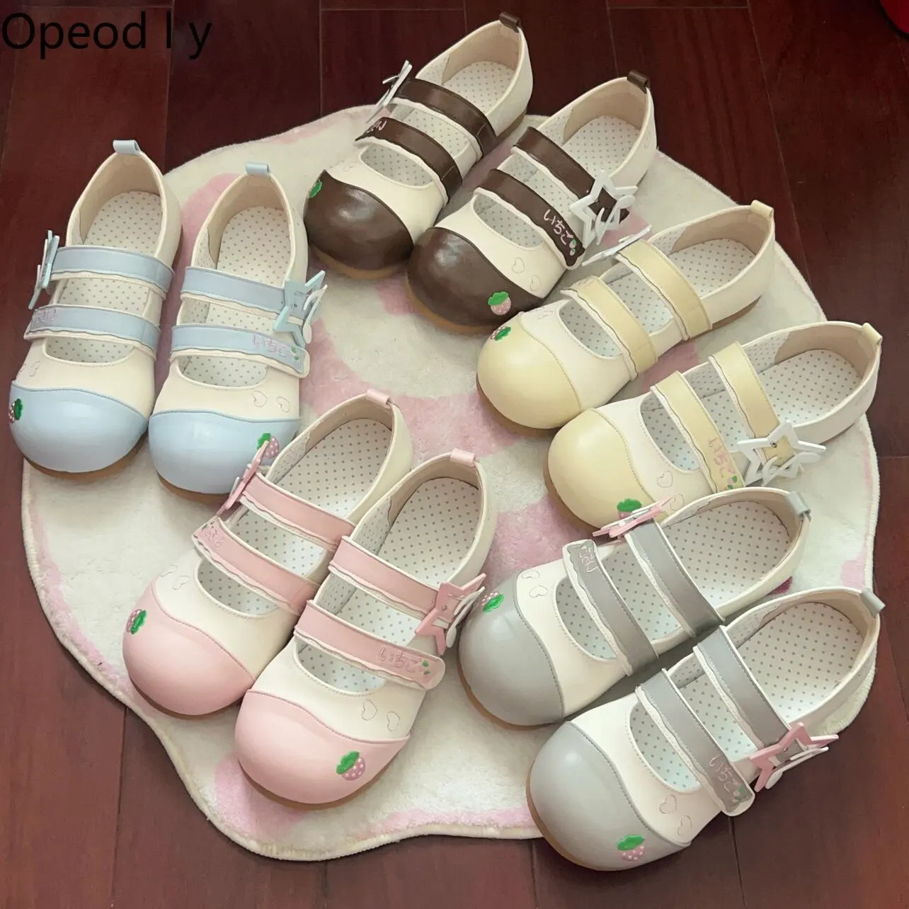 Original Japanese Round Head Lolita Indoor Shoes Mary Jane 2026 Autumn Cute Girl Sweet Casual Versatile Student Flats Shoes