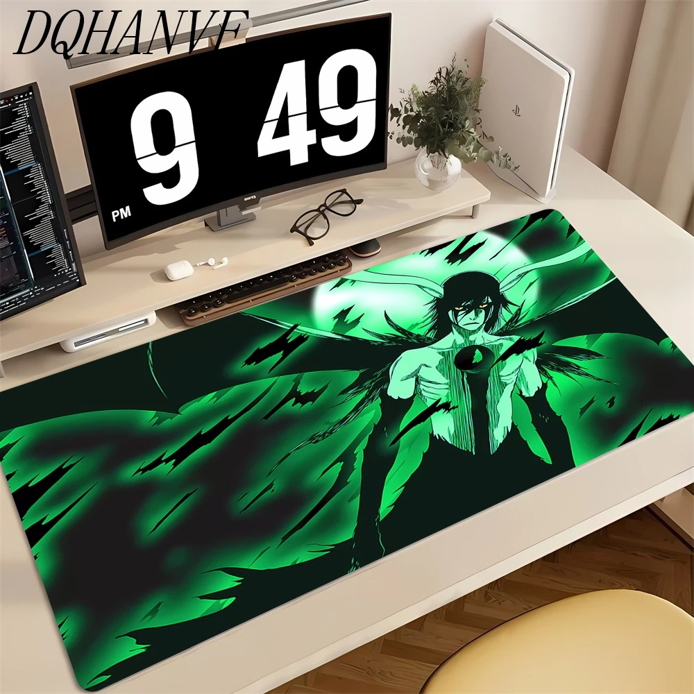 BLEACH Tappetino per mouse Tappetino da scrivania Tappetino per mouse anime antiscivolo in gomma naturale di grandi dimensioni con bordo di bloccaggio Tastiera ergonomica per ufficio domestico