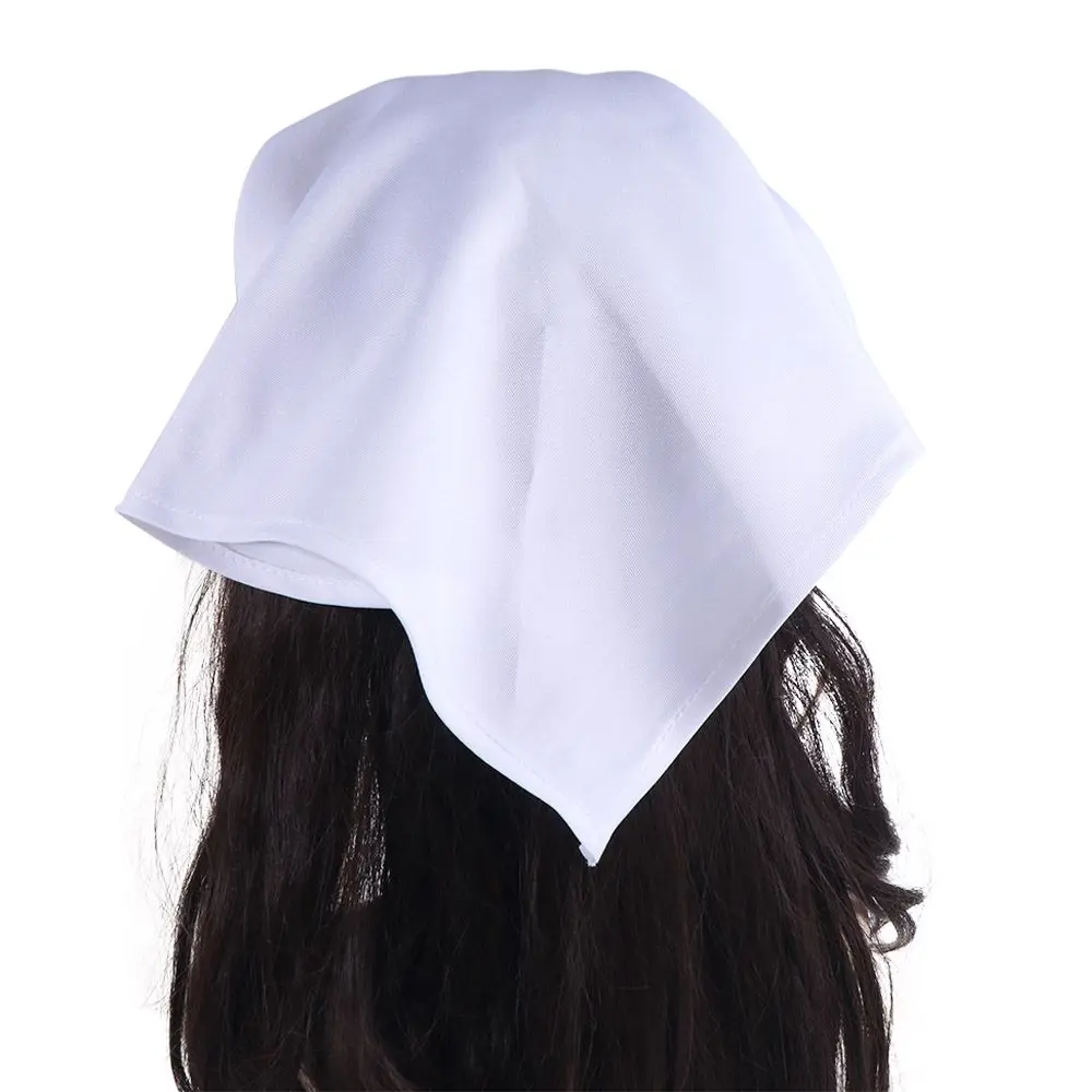 Catering Cooking Cap Triangle Kitchen Work Cap Thread Gluing Cotton Chef Hat Durable Multiple Colors Work Turban Hat Restaurant
