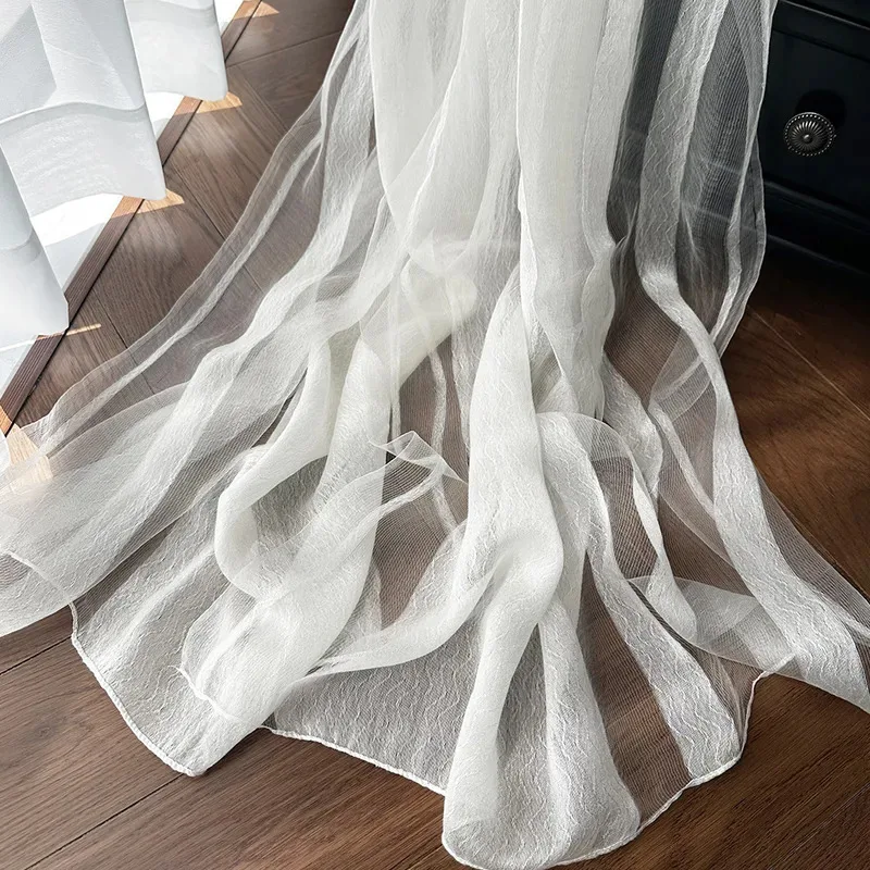 

Summer Silk Scarf Women's Sunscreen Solid Color High-grade Mulberry Water Ripple Long Shawl Fashion Trend