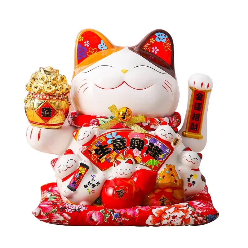 

2022 Lucky Cat Decoration Piggy Bank Lucky Cat Radio Wave Treasure Shop Gift China Good Luck Home Decoration Craft Gift