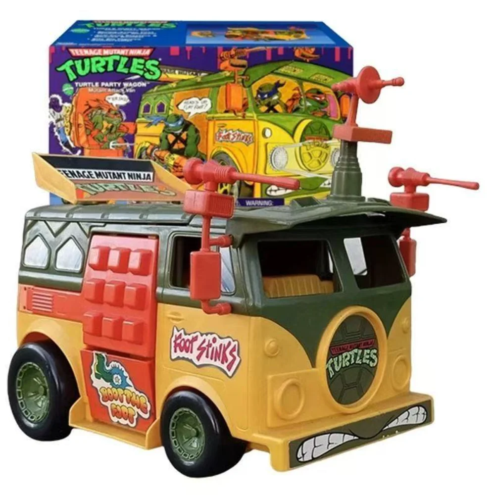 Teenage Mutant Ninja Turtles Party Wagon Playmates Classic Turtle Van Vehicle Toy For TMNT Action Figures Collectible Gift
