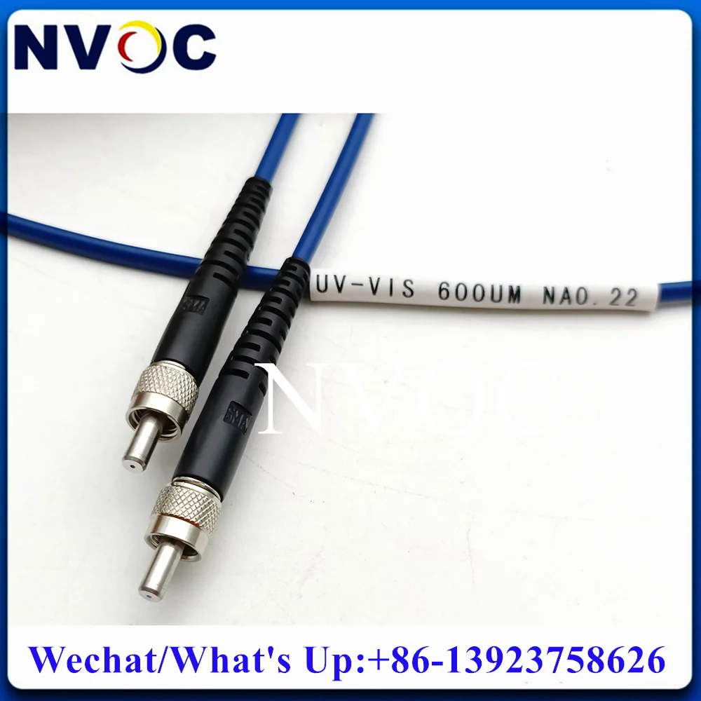 Imagem -05 - Fibra Óptica Blindado Cabo de Patch Quartos Sílica Metal Virola mm Vis-nir 4002200um 0.22na fc Otimizado Sma905 2m 600um 30 Milímetros