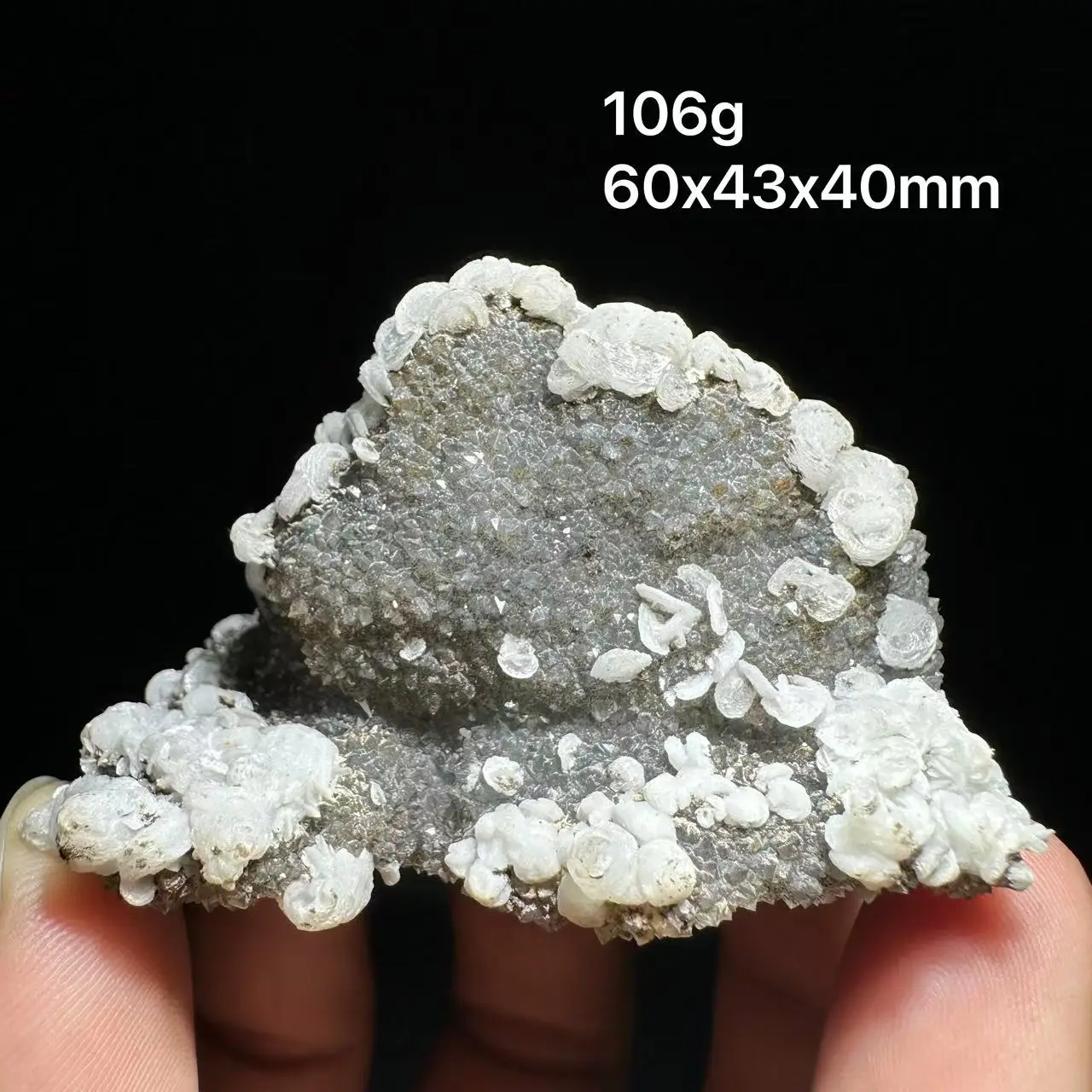 

New 100% natural white hydrozincite , flower clean quartz mineral specimen home decoration from Fujian