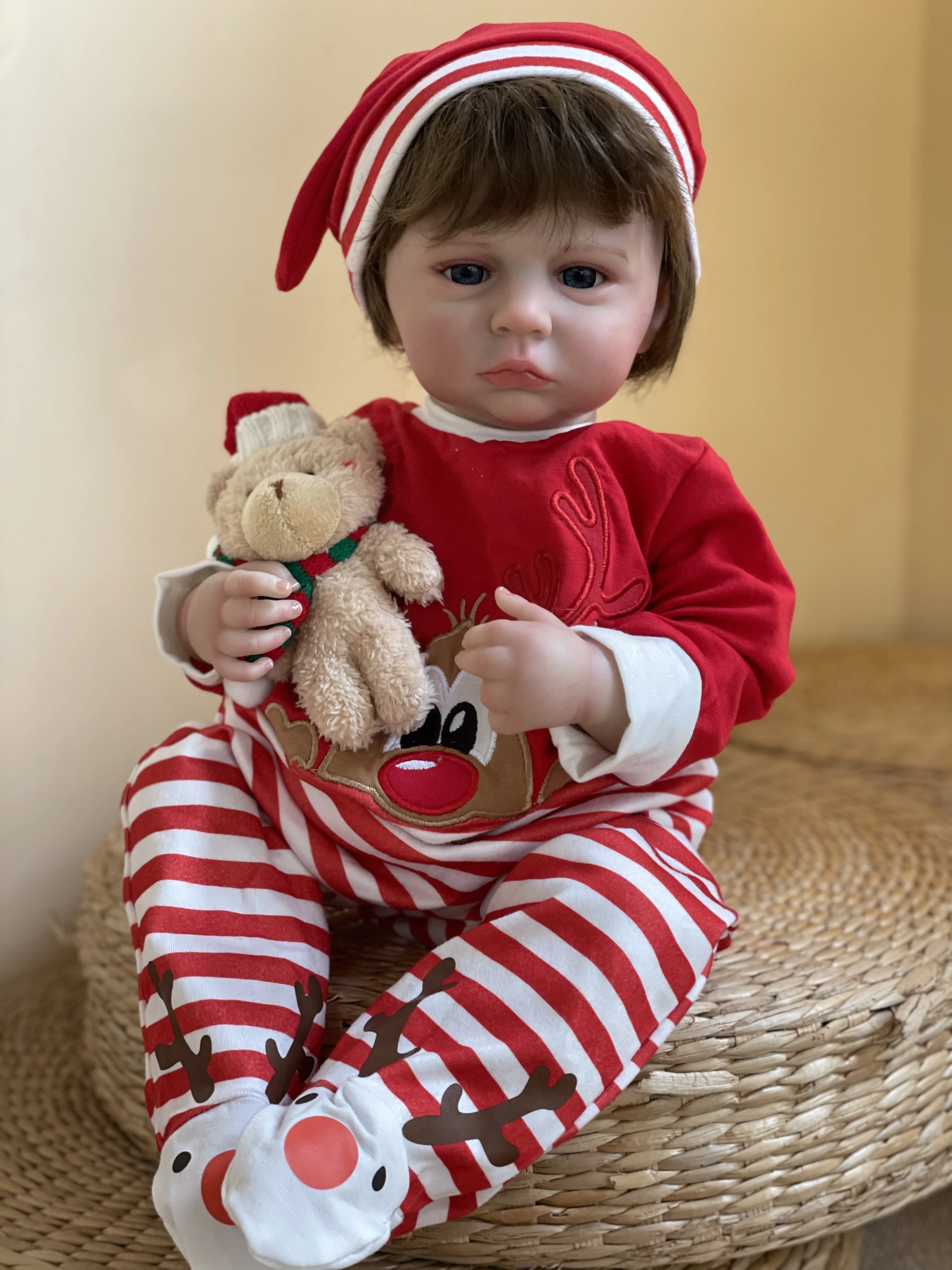 

18 Inch Cameron 3D Painted Handmade Lifelike Newborn Doll Painted Lifelike Newborn Doll