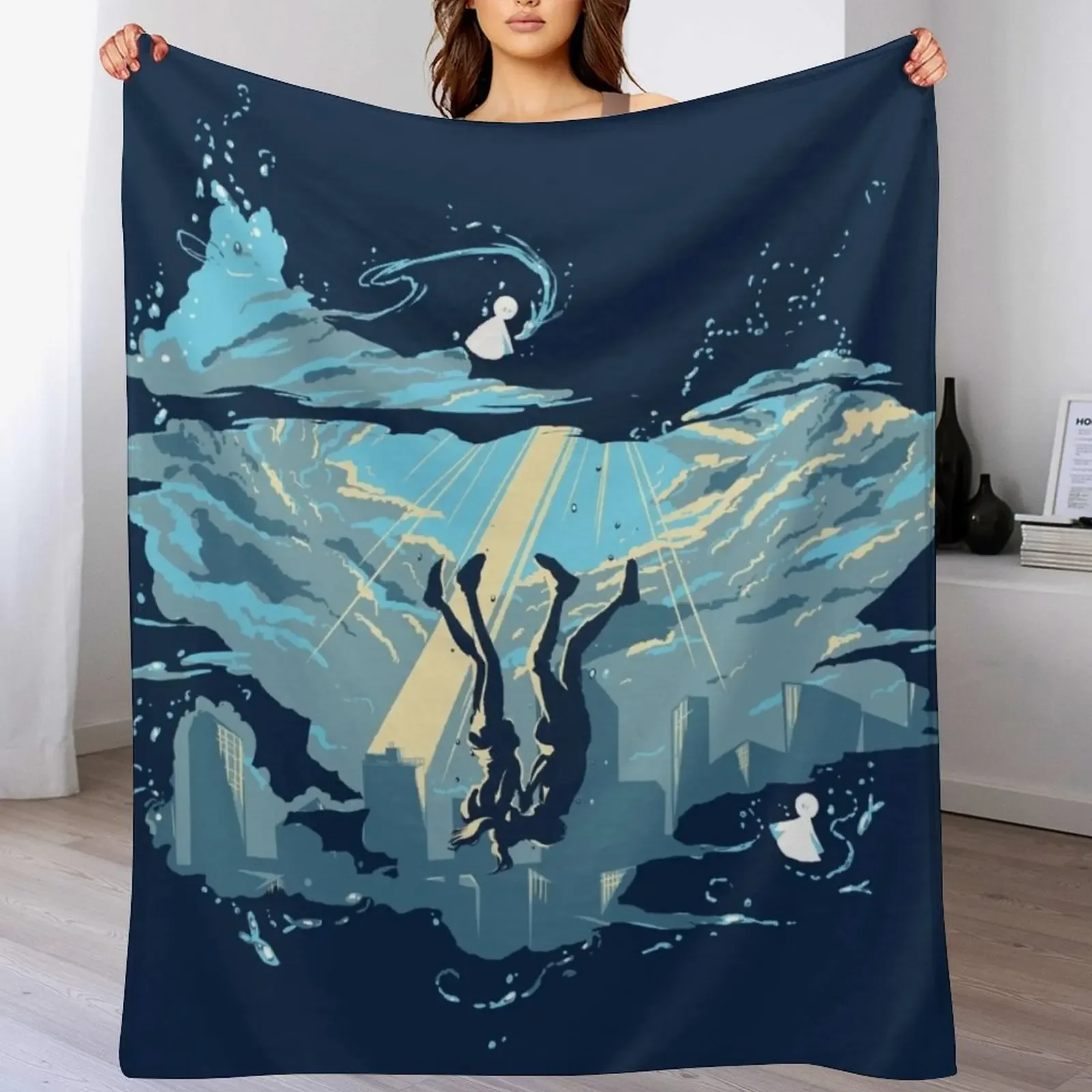 

Children of Weather Throw Blanket christmas gifts cosplay anime Fashion Sofas Blankets