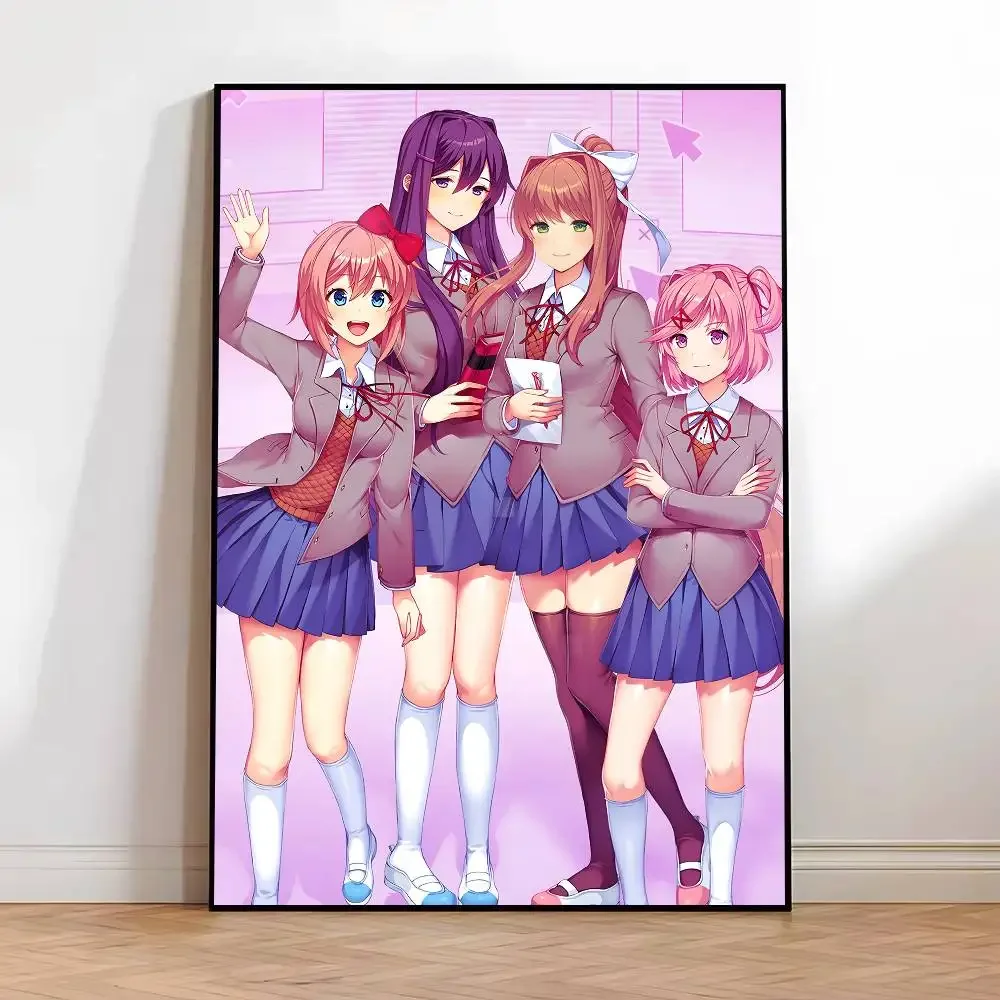 Anime Game Doki Doki Literature Posters HD-Druck, Vintage-Wandkunst, Dekoration für Zuhause, Arbeitszimmer – Detail 5