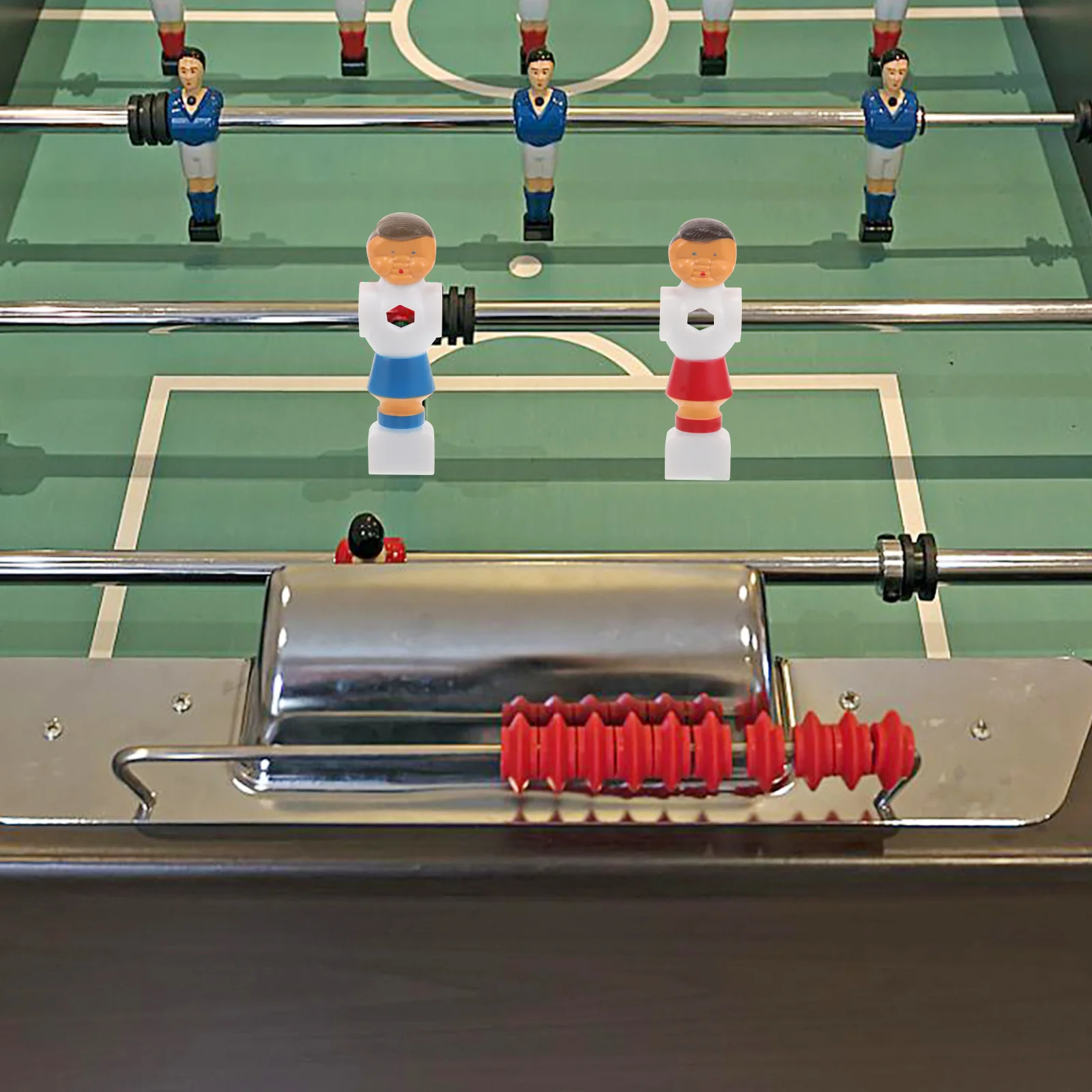 

4pcs Table Football Figures Replacement Parts Durable Pvc Foosball Players For Desk Soccer Impact-Resistant Tabletop Accessories