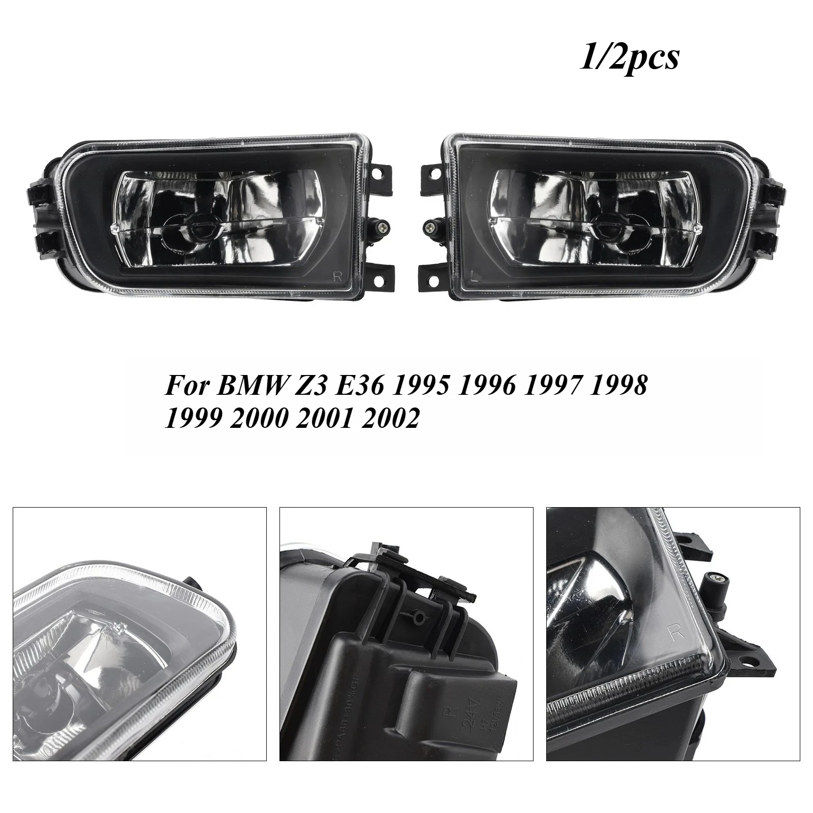 

Fog Light Lamp For BMW Z3 E36 1995 1996 1997 1998 1999 2000 2001 2002 Front Bumper Anti Fog Light 63178381977 63178381978 New
