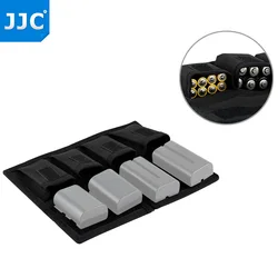 JJC Camera Battery Pouch Case Holder Store SD CF XQD Memory Cards for Canon Nikon Sony Fujifilm Ricoh For 18650 14500 AA Battery