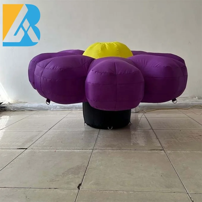 Bespoke Party Decorative Ground Type Giant Flower Inflatables for Concert Stage Toy
