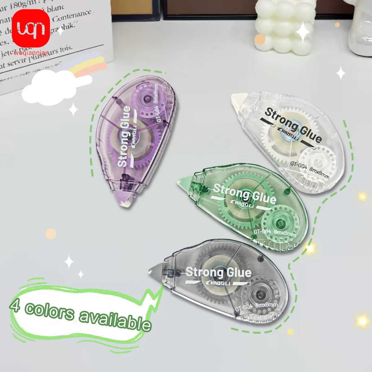 WQN-1PC Office Ledger Supplies Dispensing Student Study Exam Stationery Roller Tape Tape Multifunctional Roller Tape