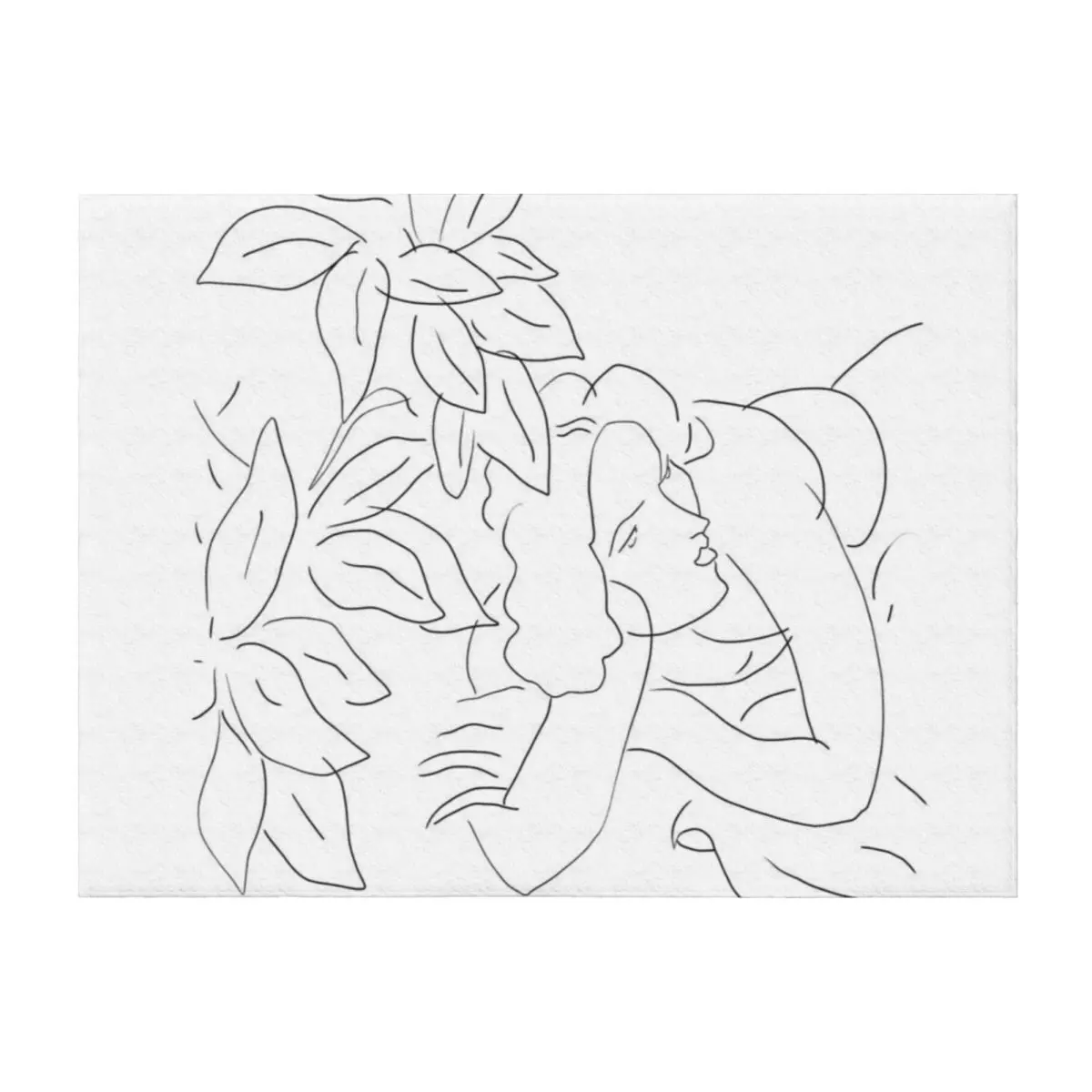 

Matisse Line Art #5 Throw Blanket Thermals For Travel Decoratives Vintage For Baby Blankets