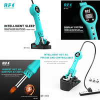 RF-H11 / H12 Integrated Hot Air Gun with Sleep Base Up To 500° Hot Air LCD Display 10-level Wind Adjustment PCB IC Solder Repair