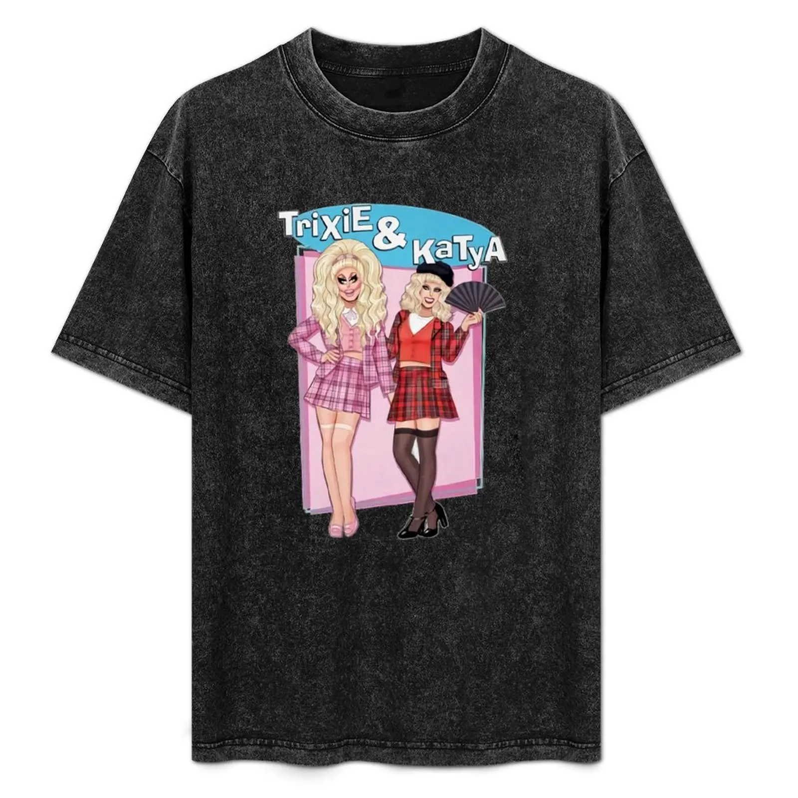 

Katya Zamolodchikova Merch Trixie _ Katya T-Shirt Breathable Workout Short Sleeve Top