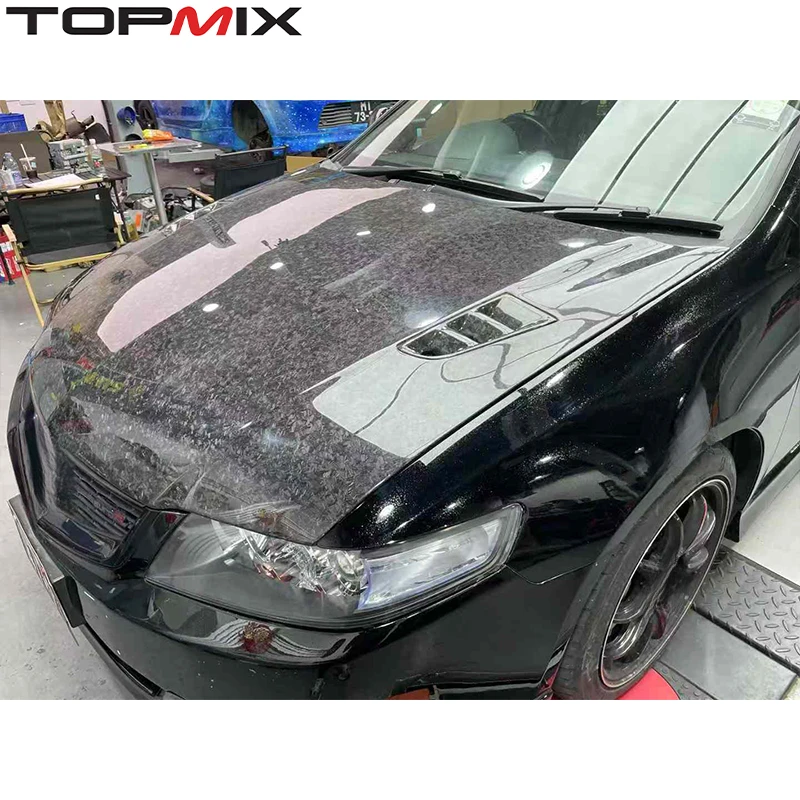 

For Honda Accord Euro R CL7/Type-S CL9 (2003-2007) RR-Style Vented Real Carbon Fiber Engine Bonnet (Lightweight, Forged Texture)