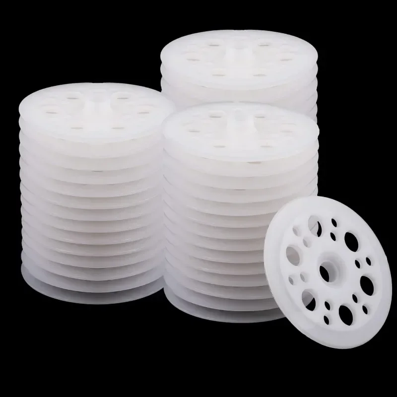 200pcs Plastic Flat Washers 45mm Load Spreading Polypropylene Washer Foam Board Washers for Screws for Fixing Insulation Panels