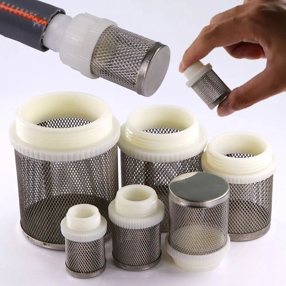 1Pcs Water Clean Hose Filter Water Pump Fitting 304 Stainless Steel Mesh Screen Filter Joint Percolator 1/2