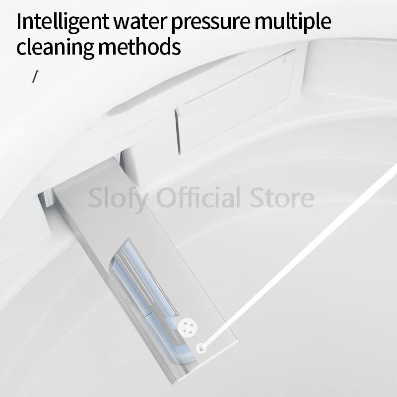 WC intelligente WC bidet monopezzo colorato con serbatoio dell\'acqua incorporato Riscaldamento del sedile multifunzionale WC a doppio scarico Acqua