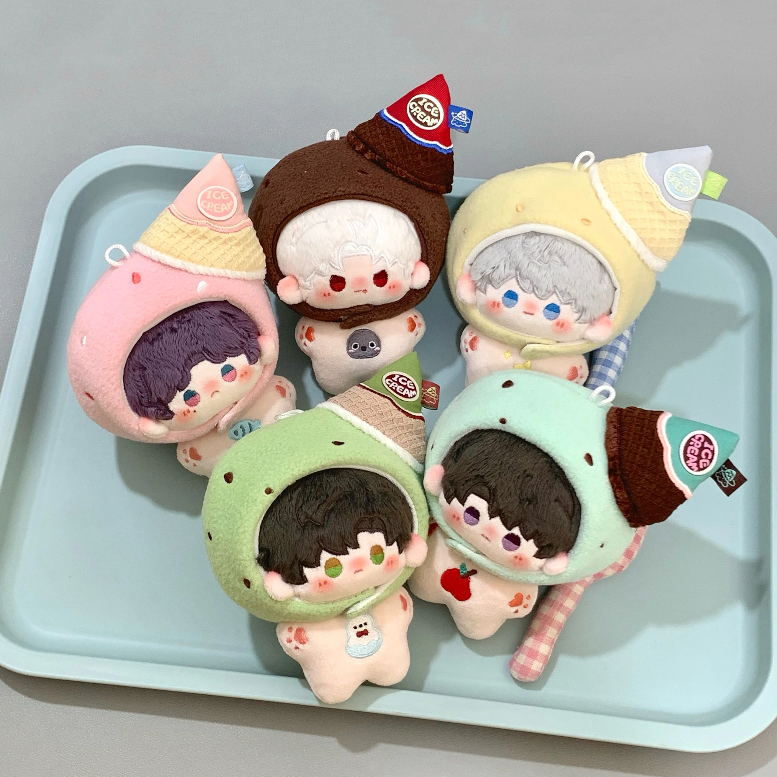 Liefde en Deepspace 10 cm Mini Katoenen Pop Rafayel Sylus Zayne Xavier Caleb Leuke Fanmade Originele Anime Otome Game Plushie Gift